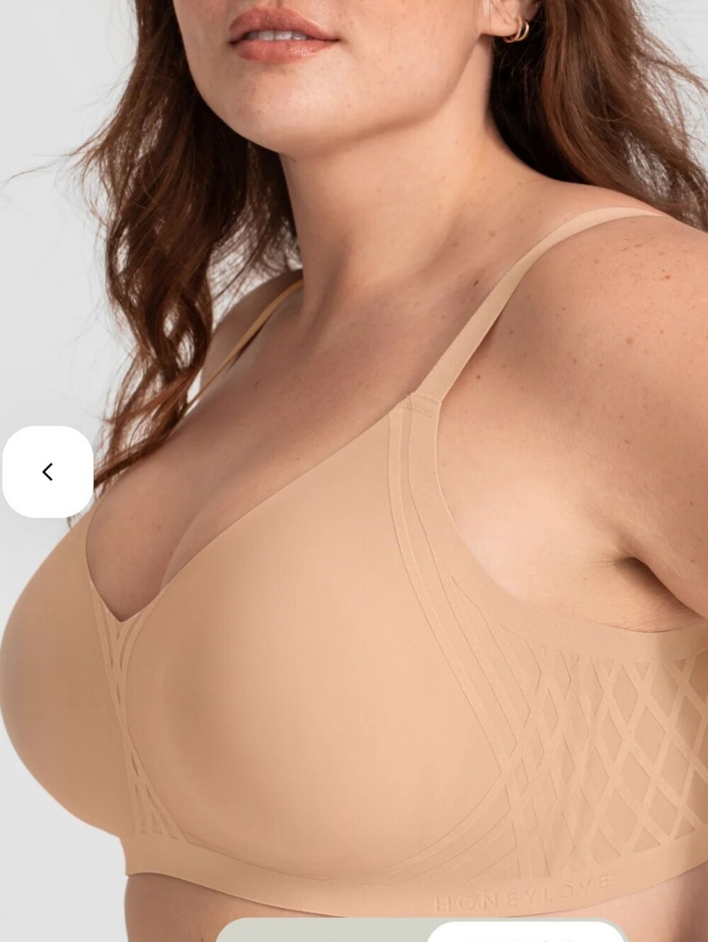 HoneyLove Silhouette Bra 2X 42C/D Beige Sand Nude*No Pads